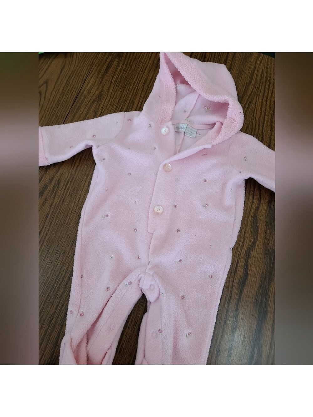 Pink Fleece Infant Bunting by Peek-a-Babe 3-6 Months